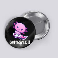 Gamesalotl Axolotl Cute Playing Video Game Button
