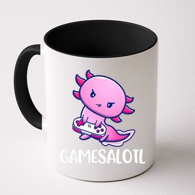 Gamesalotl Axolotl Cute Playing Video Game Mug