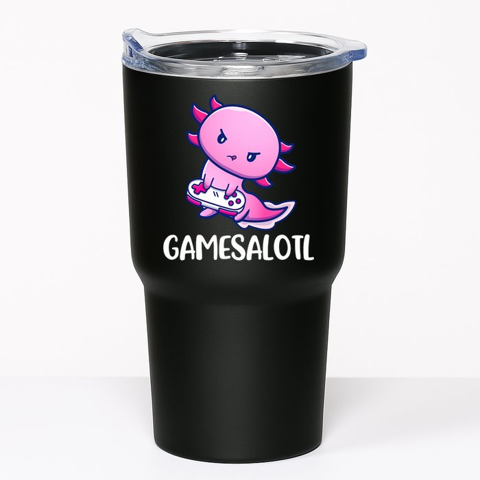 Gamesalotl Axolotl Cute Playing Video Game Tumbler