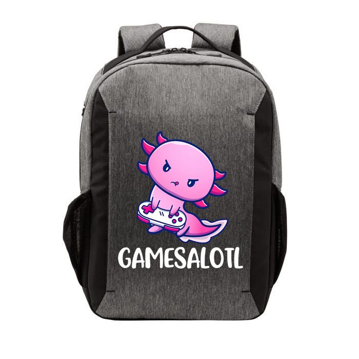 Gamesalotl Axolotl Cute Playing Video Game Vector Backpack