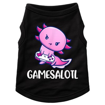 Gamesalotl Axolotl Cute Playing Video Game Doggie Tank