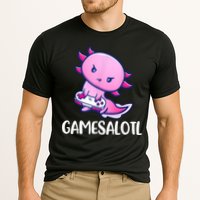 Gamesalotl Axolotl Cute Playing Video Game Performance Shirt
