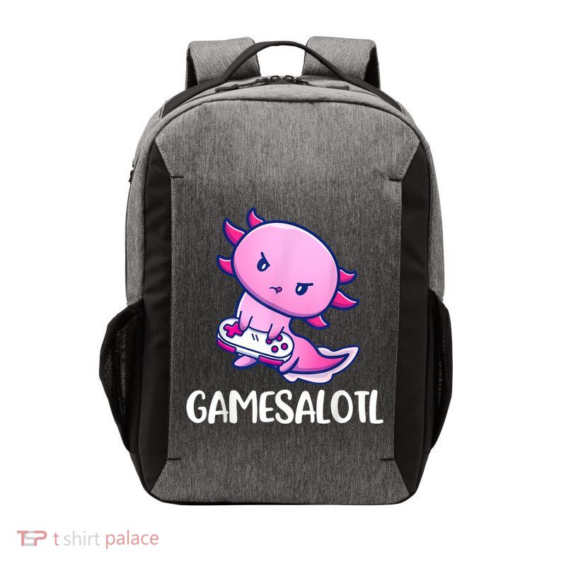 Gamesalotl Axolotl Cute Playing Video Game Vector Backpack