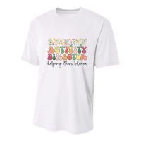 Groovy Activity Director Activity Professional Week Youth Performance Sprint T-Shirt