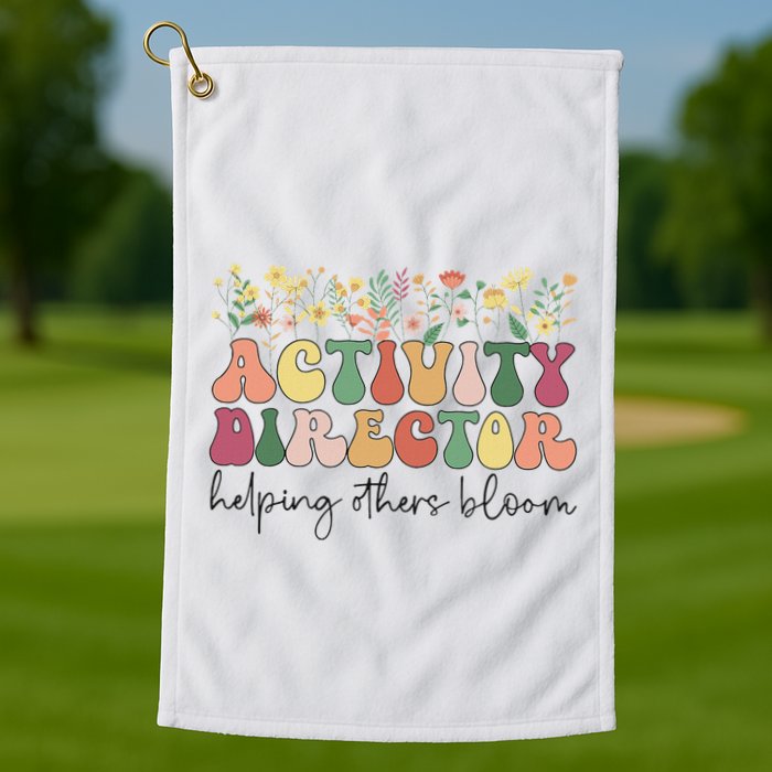 Groovy Activity Director Activity Professional Week Golf Towel
