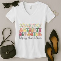 Groovy Activity Director Activity Professional Week Women's V-Neck T-Shirt