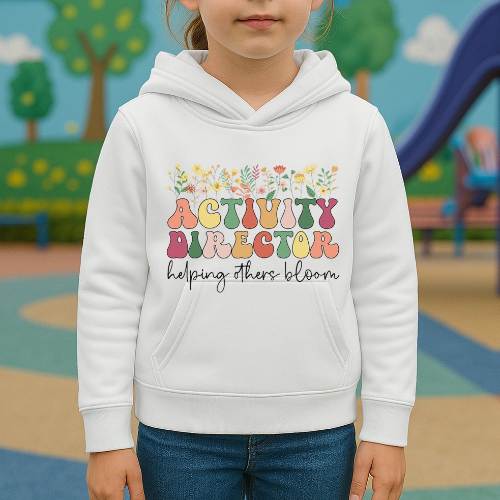 Groovy Activity Director Activity Professional Week Kids Hoodie
