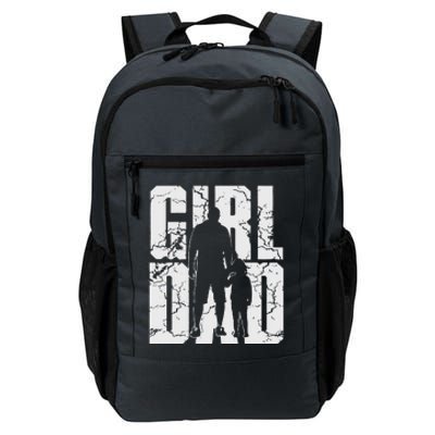 Girl And Dad Father’S Day Daddy Daughter Daily Commute Backpack