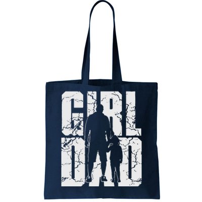 Girl And Dad Father’S Day Daddy Daughter Tote Bag