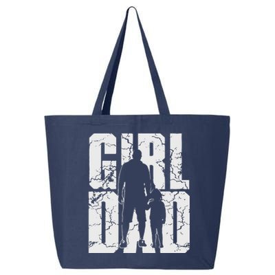 Girl And Dad Father’S Day Daddy Daughter 25L Jumbo Tote