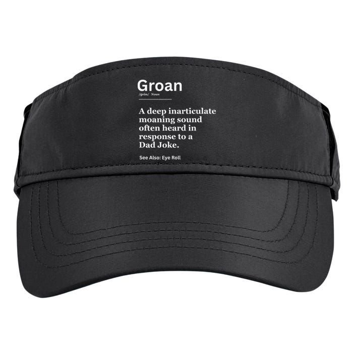 Groan A Deep Inarticulate Moaning Sound Heard After Dad Adult Drive Performance Visor