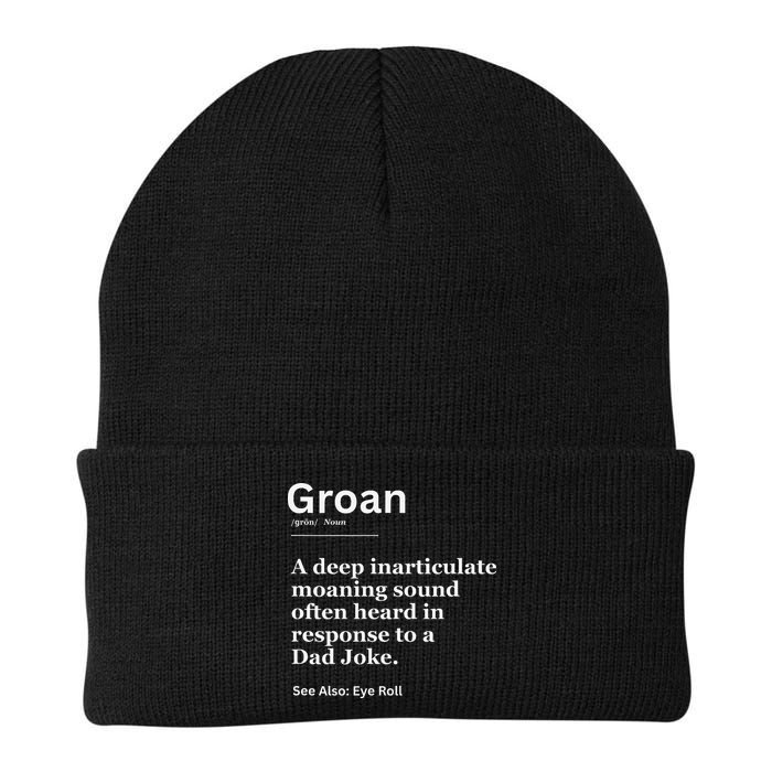 Groan A Deep Inarticulate Moaning Sound Heard After Dad Beanie