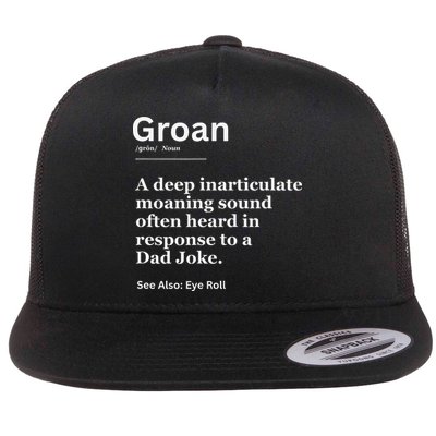 Groan A Deep Inarticulate Moaning Sound Heard After Dad Flatbill Hat