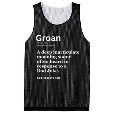 Groan A Deep Inarticulate Moaning Sound Heard After Dad Mesh Reversible Basketball Jersey Tank