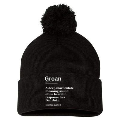 Groan A Deep Inarticulate Moaning Sound Heard After Dad Pom Pom 12in Knit Beanie