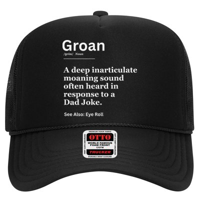Groan A Deep Inarticulate Moaning Sound Heard After Dad Trucker Hat