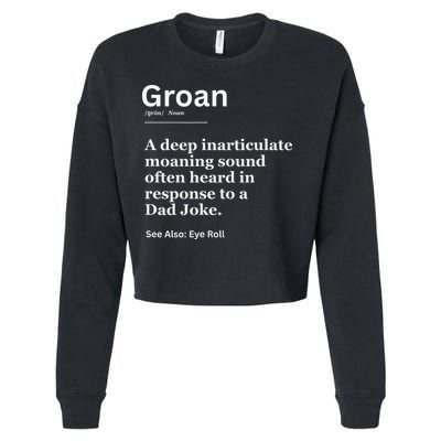 Groan A Deep Inarticulate Moaning Sound Heard After Dad Cropped Pullover Crew