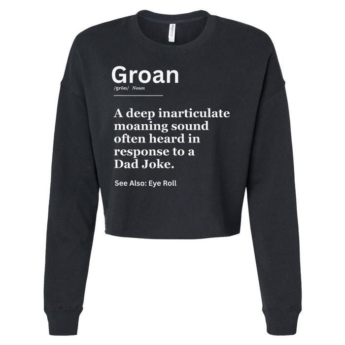 Groan A Deep Inarticulate Moaning Sound Heard After Dad Cropped Pullover Crew