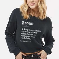 Groan A Deep Inarticulate Moaning Sound Heard After Dad Cropped Pullover Crew