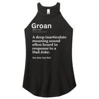 Groan A Deep Inarticulate Moaning Sound Heard After Dad Women's Perfect Tri Rocker Tank