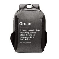 Groan A Deep Inarticulate Moaning Sound Heard After Dad Vector Backpack