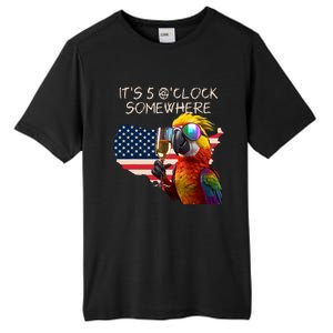 Grab A Drink And Toast To The Sun! Its 5 Oclock SomewhereAmerica Flag Design Tall Fusion ChromaSoft Performance T-Shirt