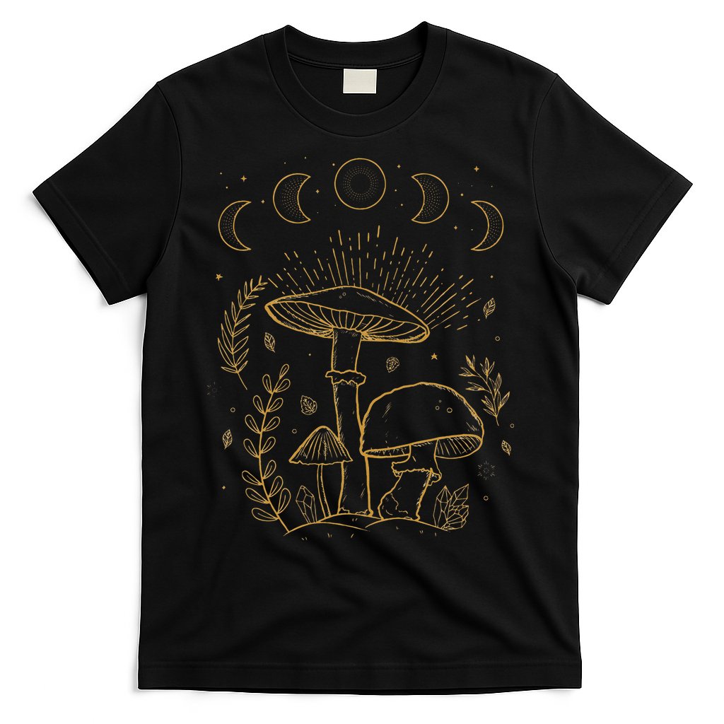 Goblincore Aesthetic Dark Academia Cottagecore Mushroom T-Shirt