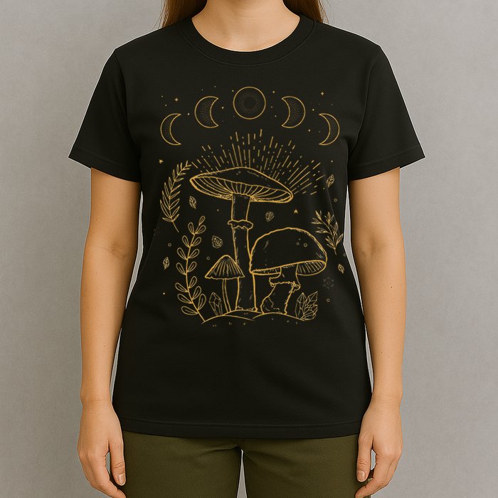 Goblincore Aesthetic Dark Academia Cottagecore Mushroom T-Shirt