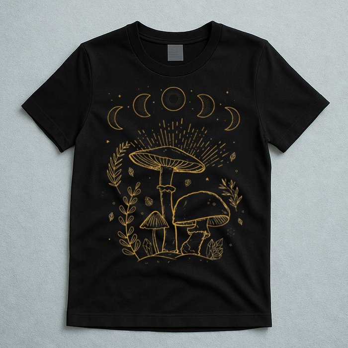 Goblincore Aesthetic Dark Academia Cottagecore Mushroom T-Shirt