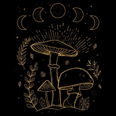 Goblincore Aesthetic Dark Academia Cottagecore Mushroom T-Shirt