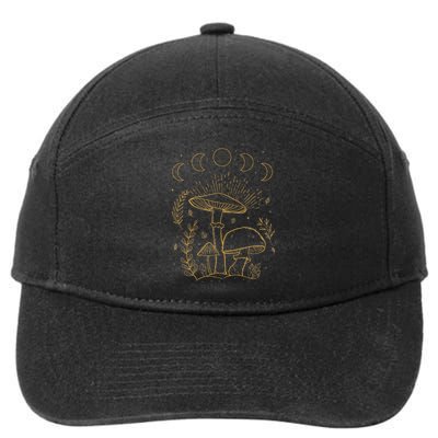 Goblincore Aesthetic Dark Academia Cottagecore Mushroom 7-Panel Snapback Hat