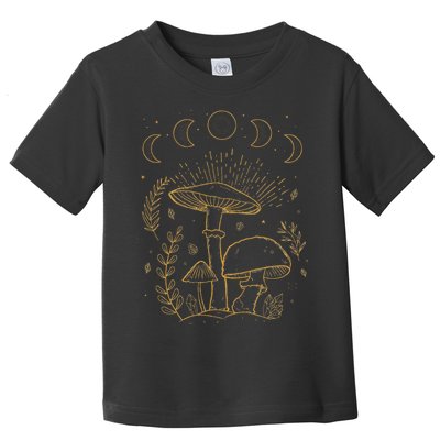 Goblincore Aesthetic Dark Academia Cottagecore Mushroom Toddler T-Shirt