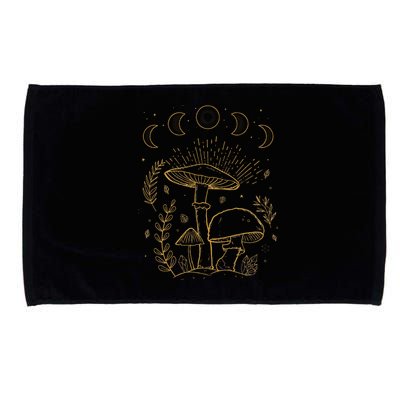 Goblincore Aesthetic Dark Academia Cottagecore Mushroom Microfiber Hand Towel