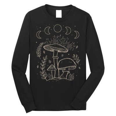 Goblincore Aesthetic Dark Academia Cottagecore Mushroom Long Sleeve Shirt