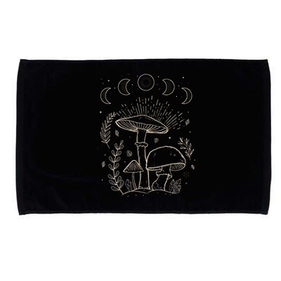 Goblincore Aesthetic Dark Academia Cottagecore Mushroom Microfiber Hand Towel