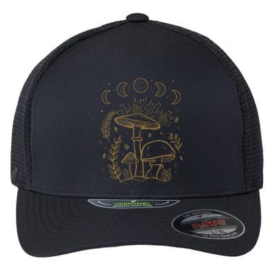 Goblincore Aesthetic Dark Academia Cottagecore Mushroom Flexfit Unipanel Trucker Cap