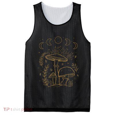Goblincore Aesthetic Dark Academia Cottagecore Mushroom Mesh Reversible Basketball Jersey Tank