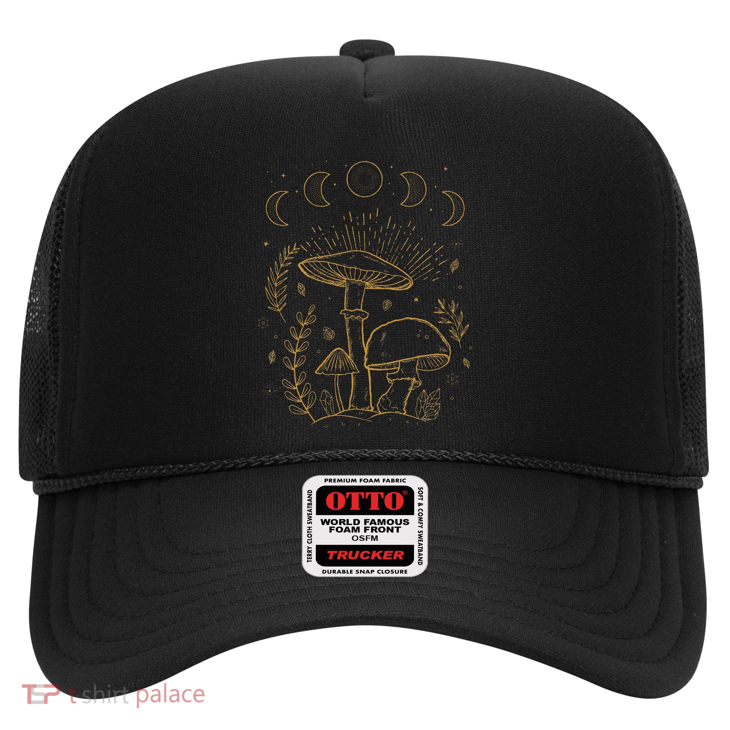 Goblincore Aesthetic Dark Academia Cottagecore Mushroom Trucker Hat