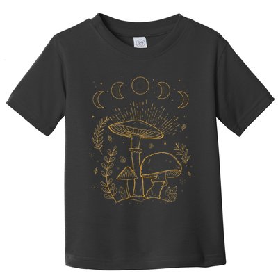 Goblincore Aesthetic Dark Academia Cottagecore Mushroom Toddler T-Shirt