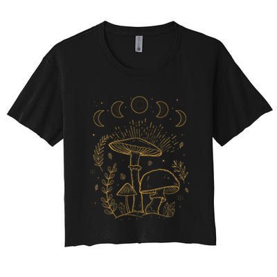Goblincore Aesthetic Dark Academia Cottagecore Mushroom Crop Top