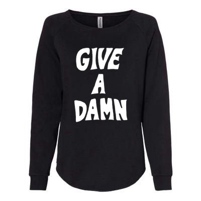 Give A Damn Womens California Wash Sweatshirt