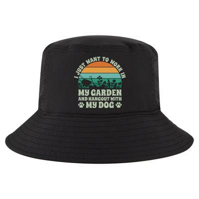 Gardening And Dog Lover Graphic Cool Comfort Performance Bucket Hat