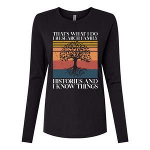 Genealogy Ancestry Dna Genealogist Family Tree Maker Womens Cotton Relaxed Long Sleeve T-Shirt