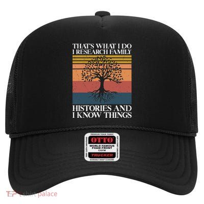 Genealogy Ancestry Dna Genealogist Family Tree Maker High Crown Mesh Back Trucker Hat