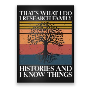 Genealogy Ancestry Dna Genealogist Family Tree Maker Poster