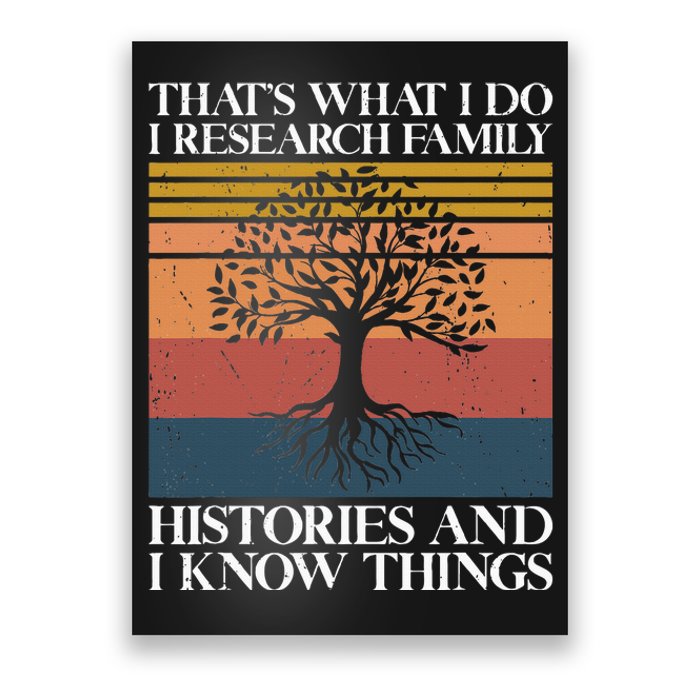 Genealogy Ancestry Dna Genealogist Family Tree Maker Poster