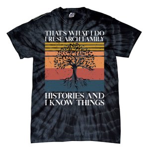 Genealogy Ancestry Dna Genealogist Family Tree Maker Tie-Dye T-Shirt