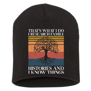 Genealogy Ancestry Dna Genealogist Family Tree Maker Short Acrylic Beanie