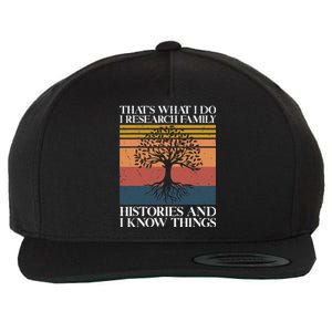 Genealogy Ancestry Dna Genealogist Family Tree Maker Wool Snapback Cap