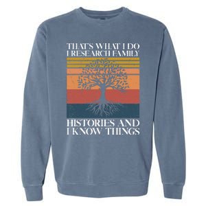 Genealogy Ancestry Dna Genealogist Family Tree Maker Garment-Dyed Sweatshirt